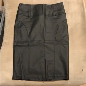 Black pleather skirt